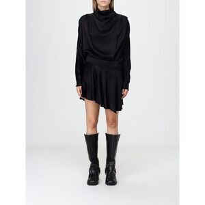 Isabel Marant Women Isabel Marant Neline Draped Asymmetric Viscose Mini Dress